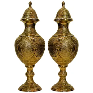 سنبلدان قلم زنی آب طلا مدل 484850 مجموعه دو عددی