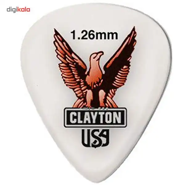 پیک گیتار الکتریک کلایتون مدل Acetal 1.26 mm طرح اشکی