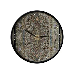 ساعت دیواری مدوپد طرح فرش لچک و ترنج مدل C-Ghom086