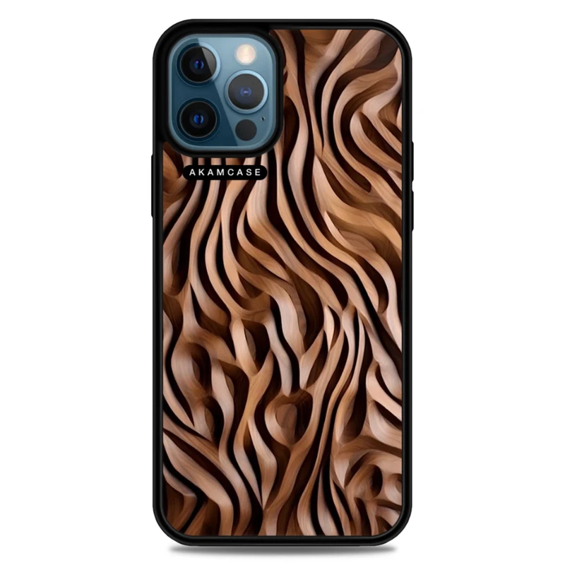 کاور آکام مدل AMC-WA12PROMAX-WOOD-7 مناسب برای گوشی موبایل اپل iPhone 12 Pro Max