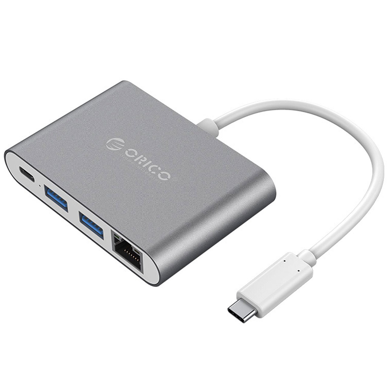 مبدل USB-C به USB/RJ45/USB-C اوریکو مدل RCR2A