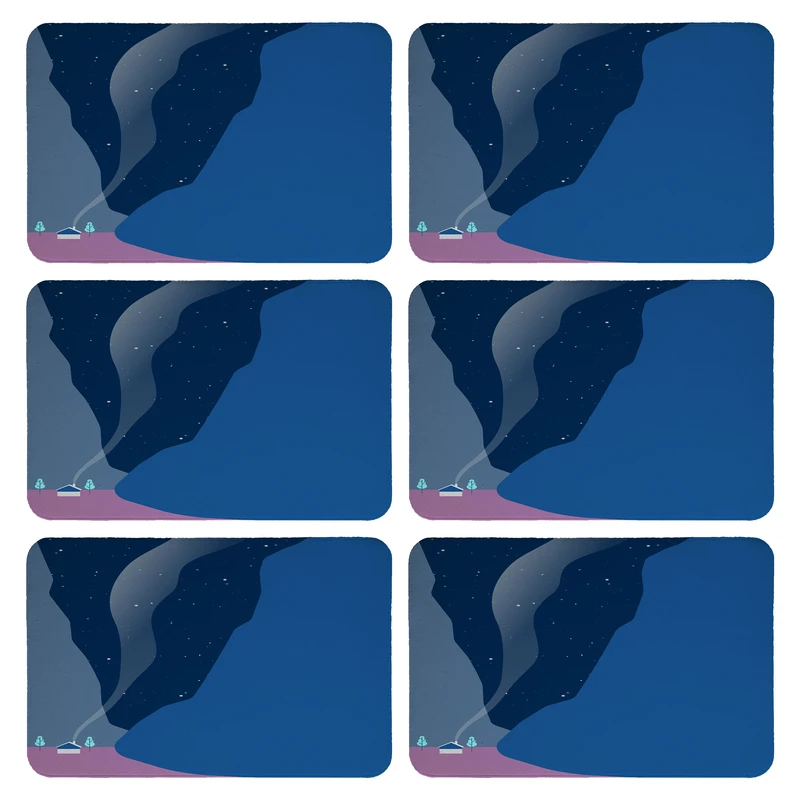 زیربشقابی طرح مدرن کد 9227 بسته 6 عددی 