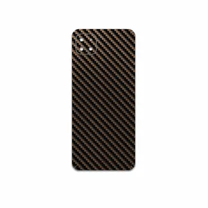 MAHOOT Glossy-Brown-Fiber Cover Sticker for Samsung Galaxy A22 5G