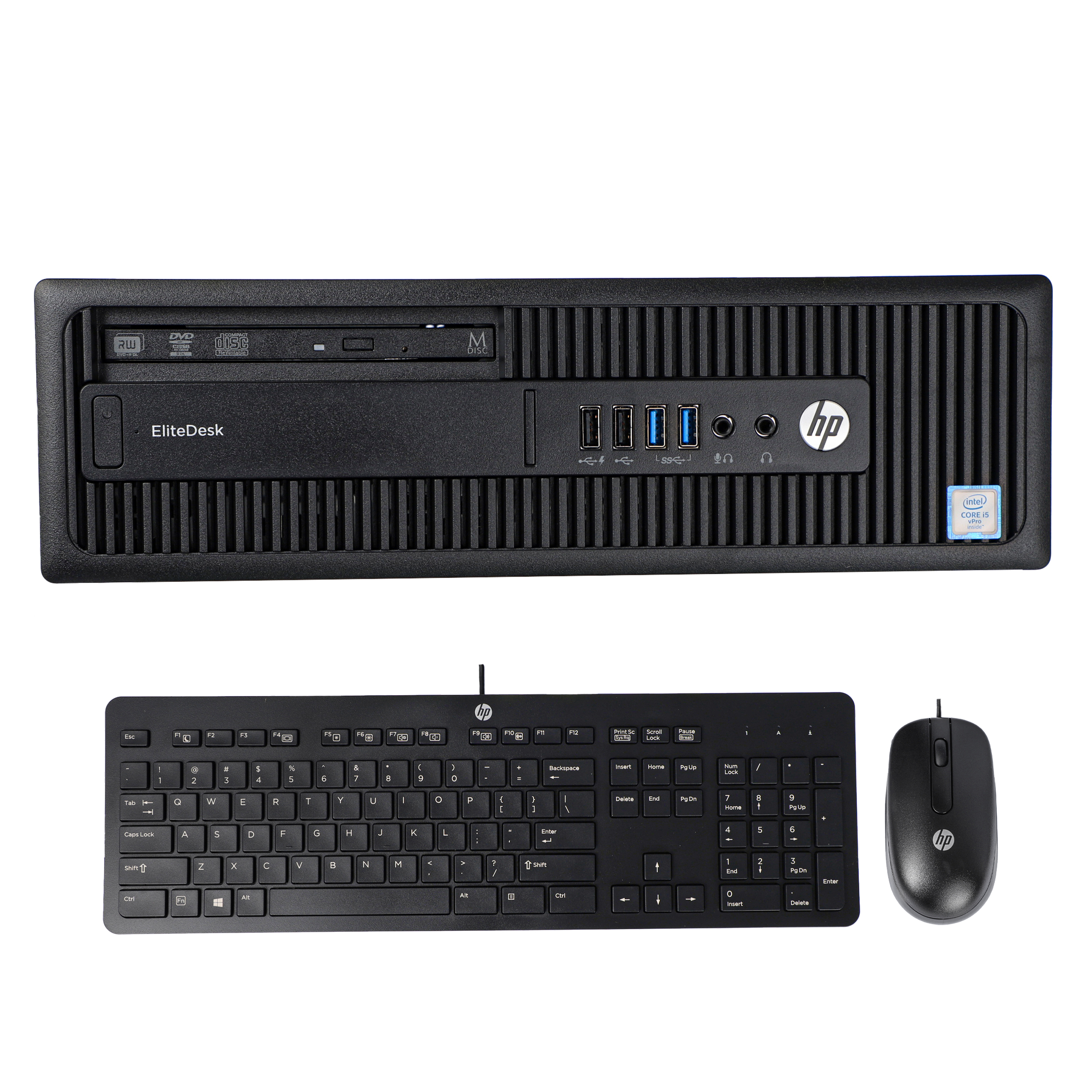 کامپیوتر دسکتاپ اچ پی مدل elitedesk 800 g2 sff به همراه ماوس و کیبورد اچ پی