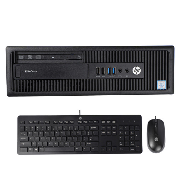 کامپیوتر دسکتاپ اچ‌ پی مدل elitedesk 800 g2 sff به همراه ماوس و کیبورد اچ پی