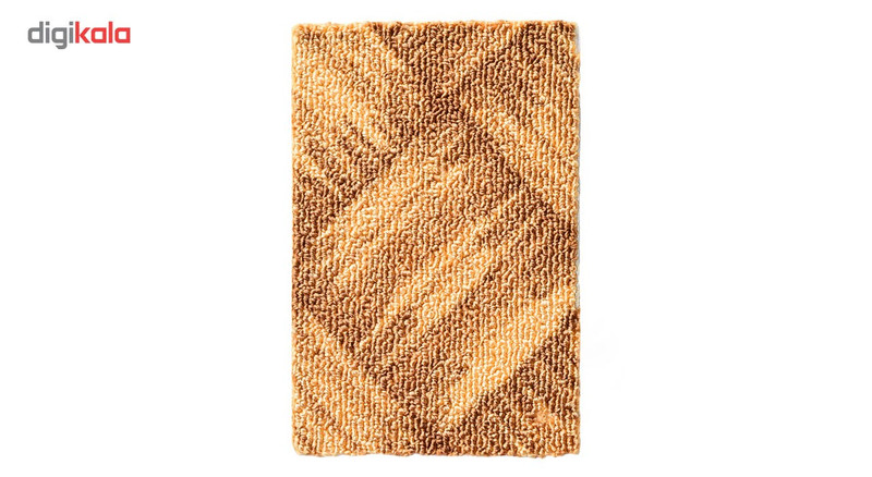 موکت ظریف مصور طرح حصیری زمینه شکلاتی کد 7421