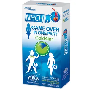 کاندوم تحریک کننده بانوان کدکس مدل Game Over In One Part Cold 4in1 بسته 12 عددی