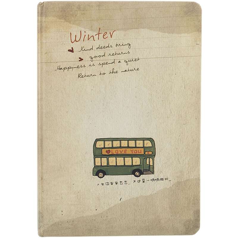 دفتر یادداشت ونوشه طرح Winter