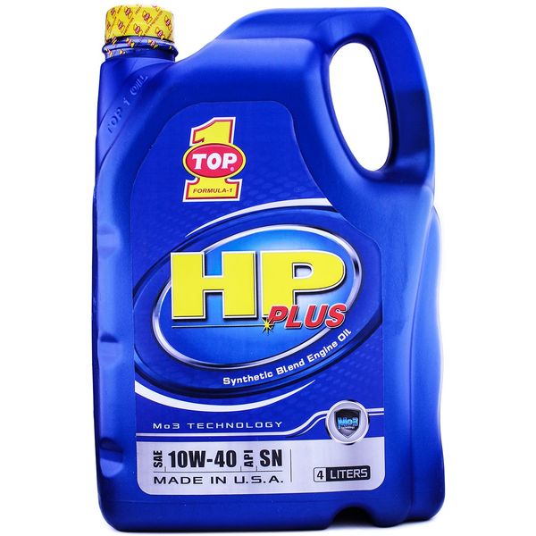 روغن موتور خودرو تاپ وان مدل HP Plus 10W-40 حجم 4 لیتر روغن موتور خودرو تاپ وان مدل HP Plus 10W-40 حجم 4 لیتر