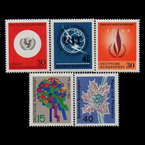 تمبر یادگاری مدل خارجی مجموعه 5 عددی 