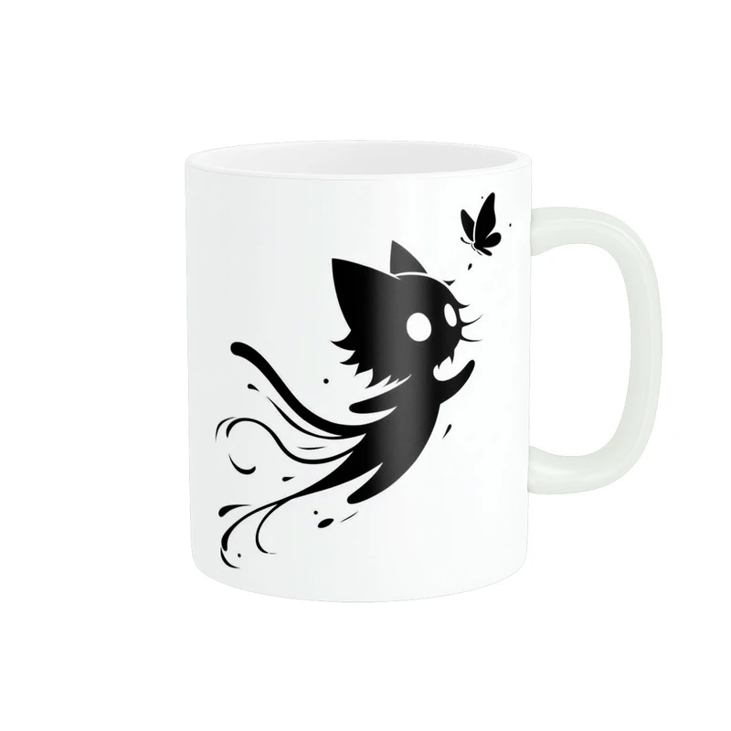 ماگ پاد آفرین مدل گربه کیوت فانتزی پینترستی سرامیکی کد 451