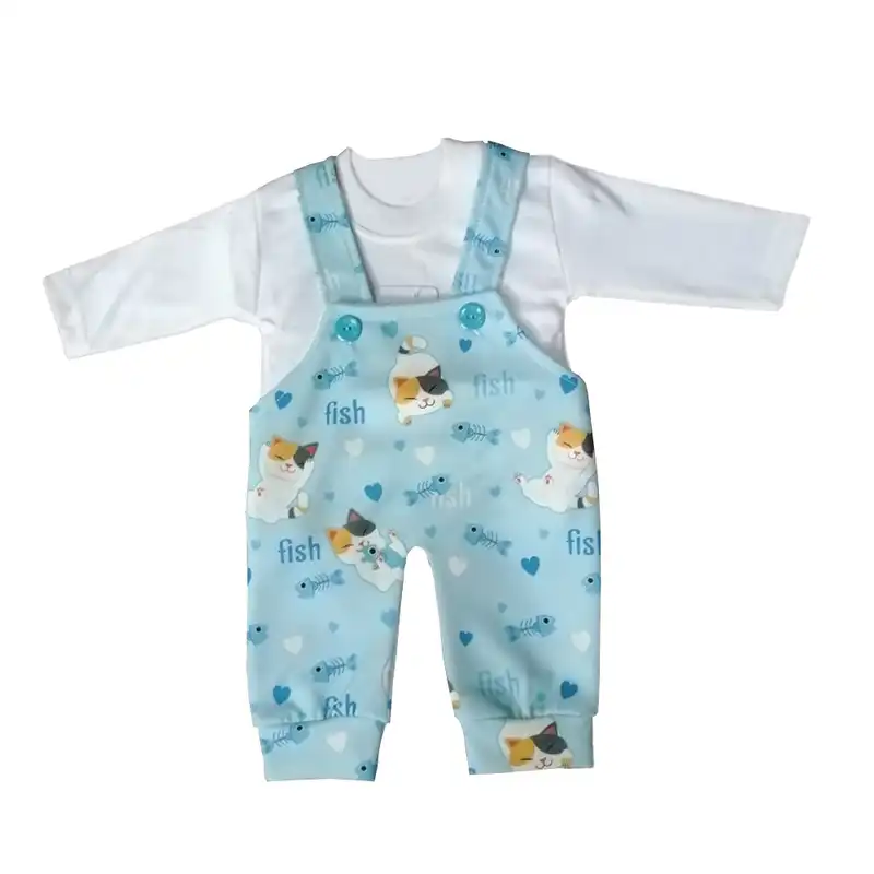 ست بادی و سرهمی نوزادی مدل گربه کد 31