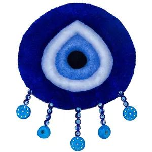 Zarbaf Semicircular Evil Eye Divarkoob Carpet Size 20 X 20 cm