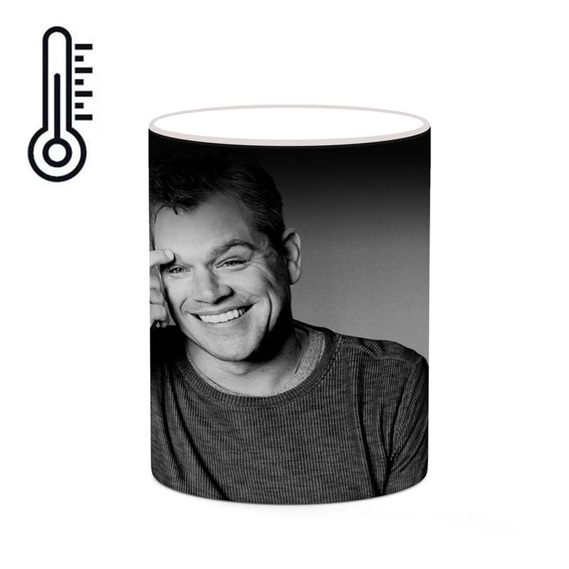 ماگ حرارتی کاکتی طرح مت دمون Matt Damon مدل mgh26859