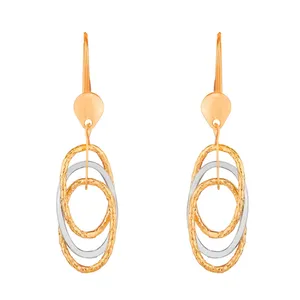 گوشواره طلای 18 عیار سیم و گوهر مدل GLE160