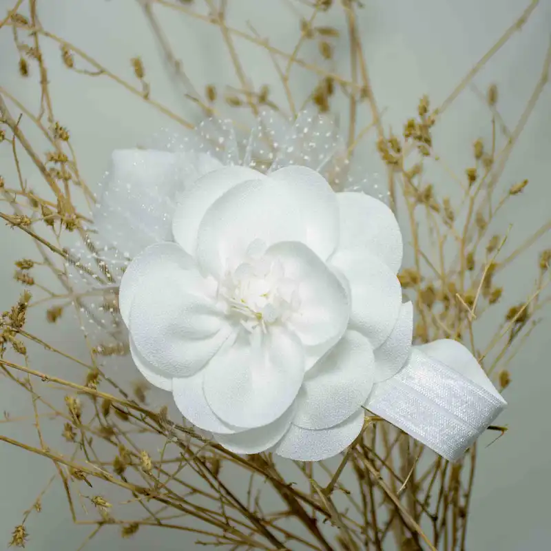 هدبند نوزادی مدل گل تور کد lux