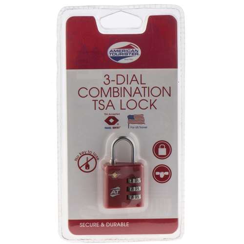 قفل رمزی آمریکن توریستر مدل TSA 3 Dial Combination