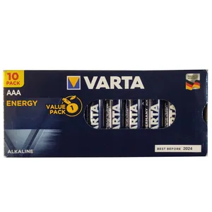 باتری نیم قلمی وارتا مدل ENERGY بسته 10 عددی
