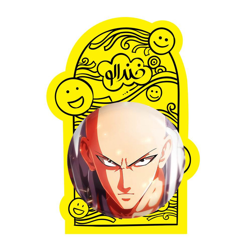 آینه جیبی خندالو مدل سایتاما انیمه مرد تک مشتی One Punch Man کد 11402 آینه جیبی خندالو مدل سایتاما انیمه مرد تک مشتی One Punch Man کد 11402