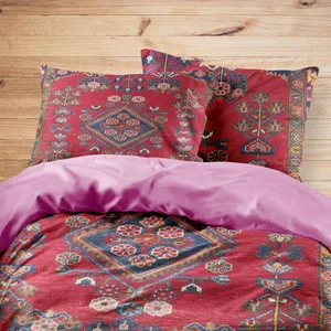 سرویس روتختی مدوپد طرح فرش بروجرد لچک و ترنج مدل C-brojerd01 یک نفره 4 تکه