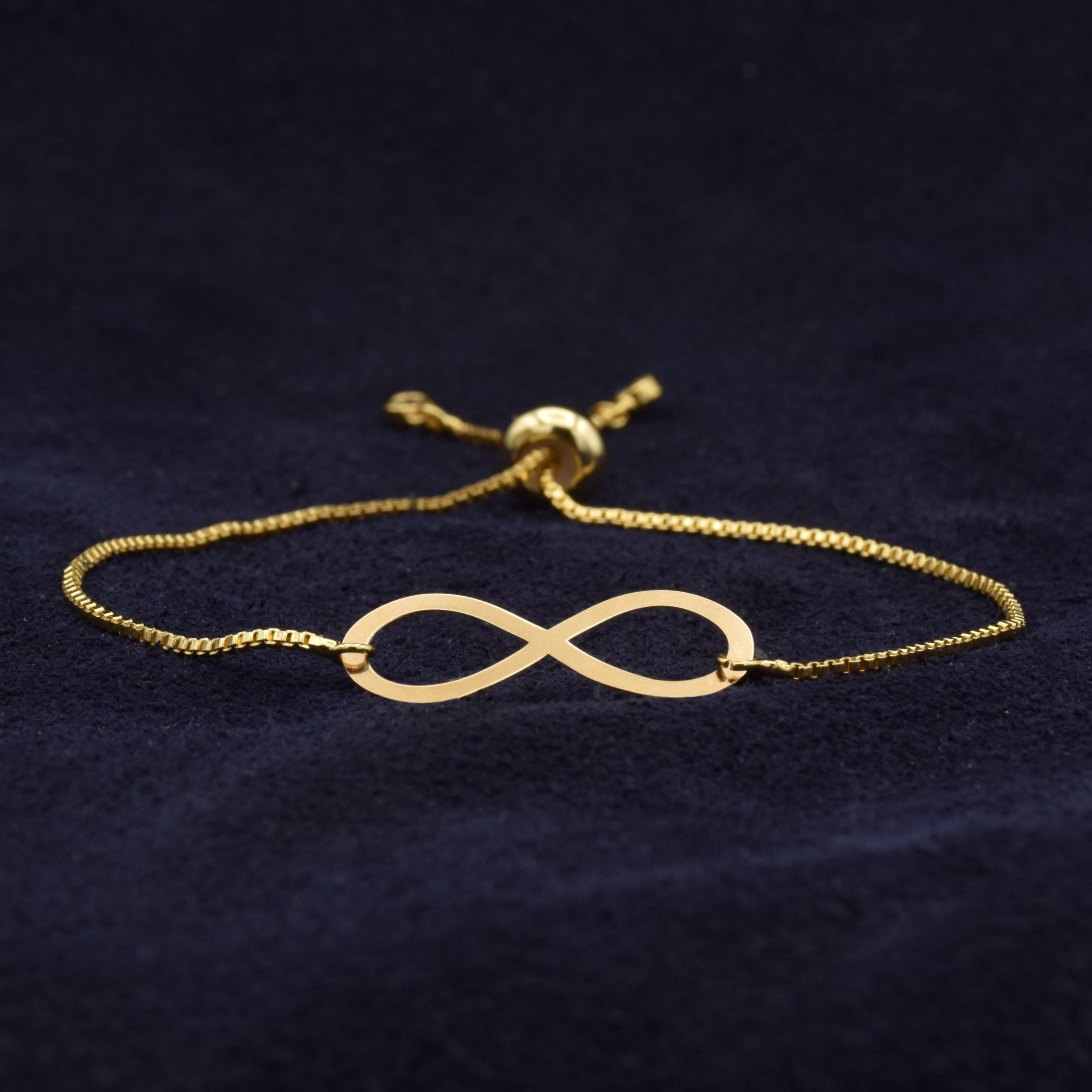 دستبند طلا 18 عیار زنانه مدل بینهایت  P963