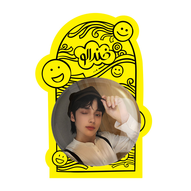 آینه جیبی خندالو طرح هیونینگ کای گروه تی اکس تی TXT مدل تاشو کد 20013