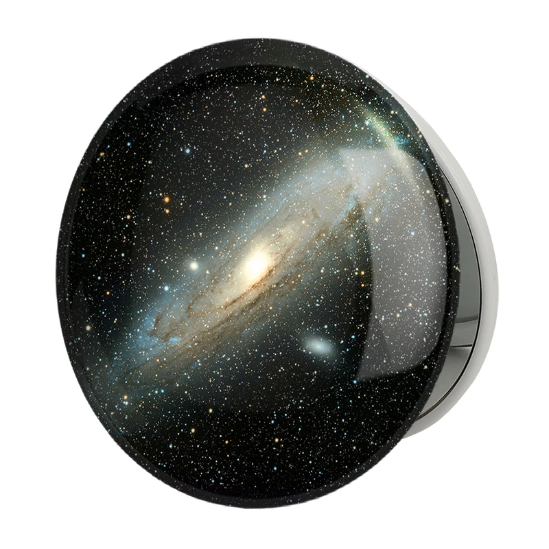 آینه جیبی خندالو طرح کهکشان و سیاره ها مدل تاشو کد 25380 
