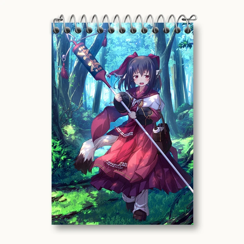 دفتر یادداشت 50 برگ خندالو مدل بازی Utawarerumono کد 35386