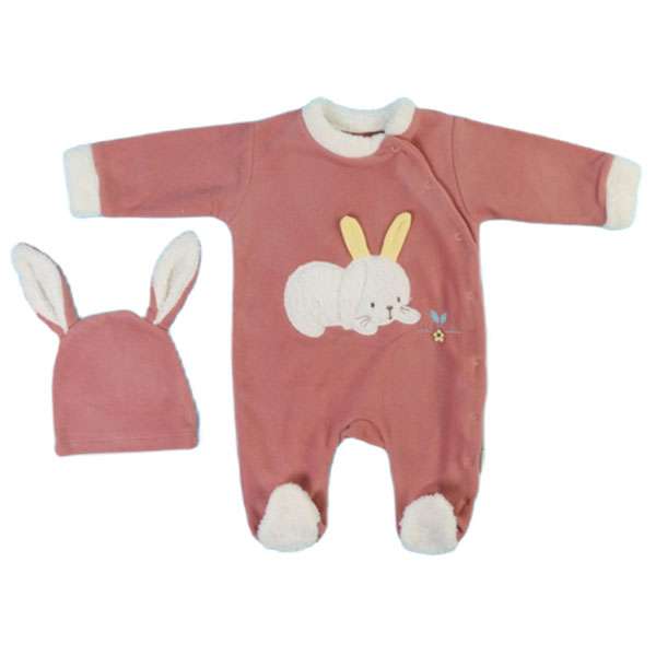 ست سرهمی و کلاه نوزادی مدل cag419