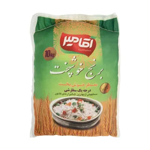 برنج خوشپخت ندای درجه یک آقامیر - 10 کیلوگرم