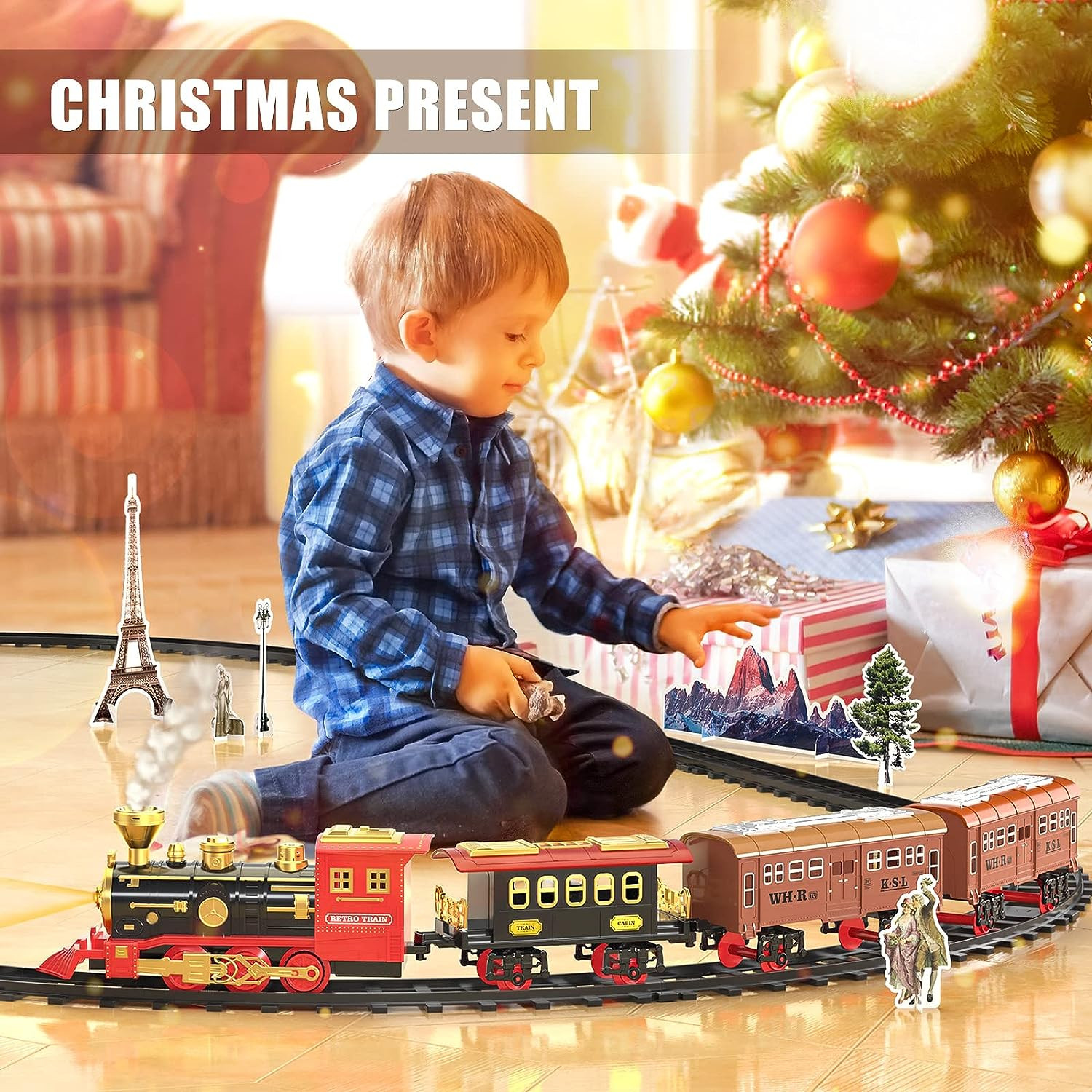 قطار بازی کنترلی مدل Electric steam Train کد 699