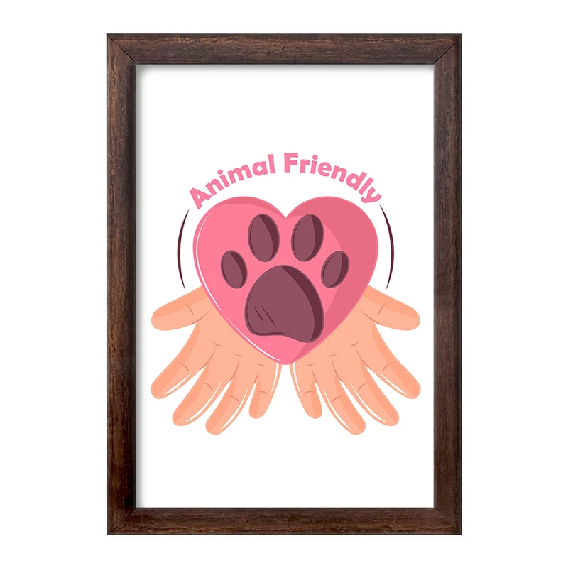 تابلو خندالو طرح حمایت از حیوانات کد 27343