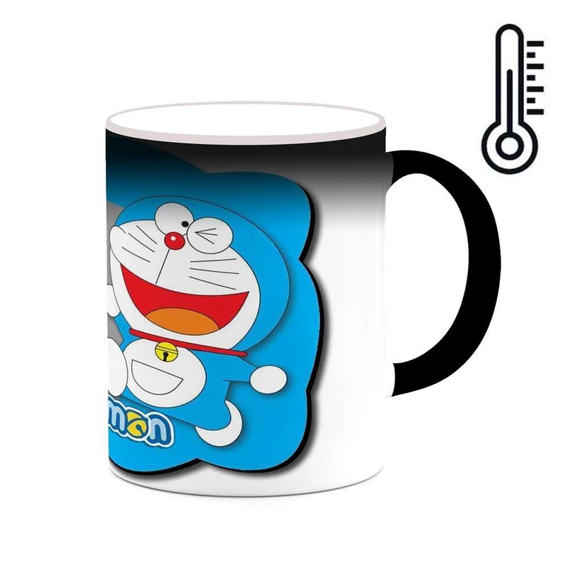 ماگ حرارتی کاکتی مدل کارتون Doraemon کد mgh22544