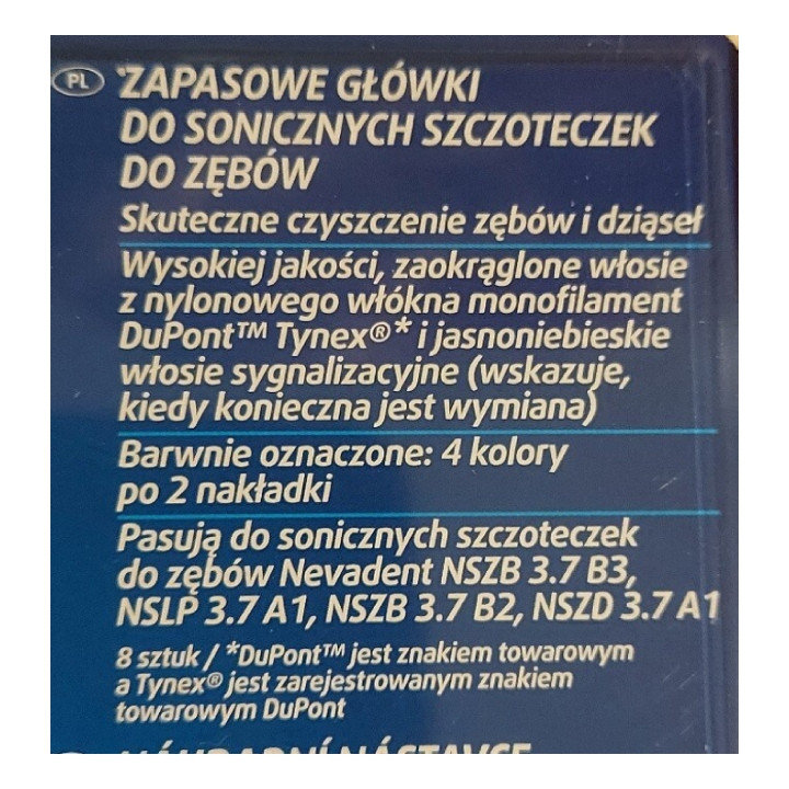 سری یدک مسواک برقی نوادنت مدل Sonic 8er بسته 8 عددی