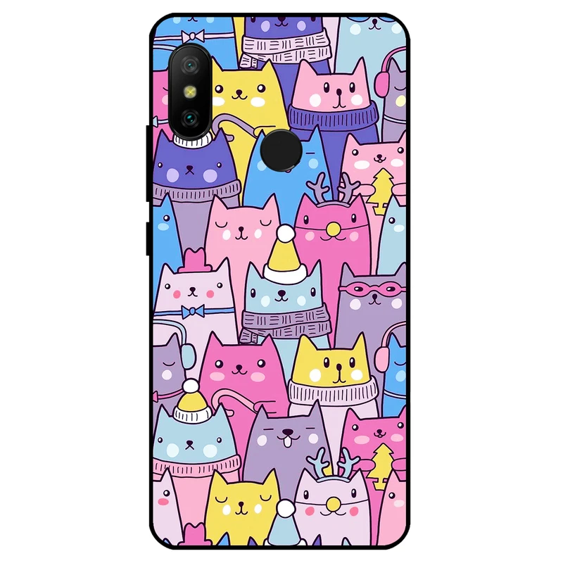 کاور مگافون طرح گربه مدل 8065 مناسب برای گوشی موبایل شیائومی Mi 8 SE 
