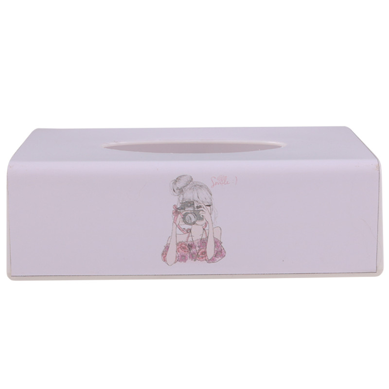 ست سطل و جادستمال کاغذی اتاق کودک طرح دختر عکاس کد 1119