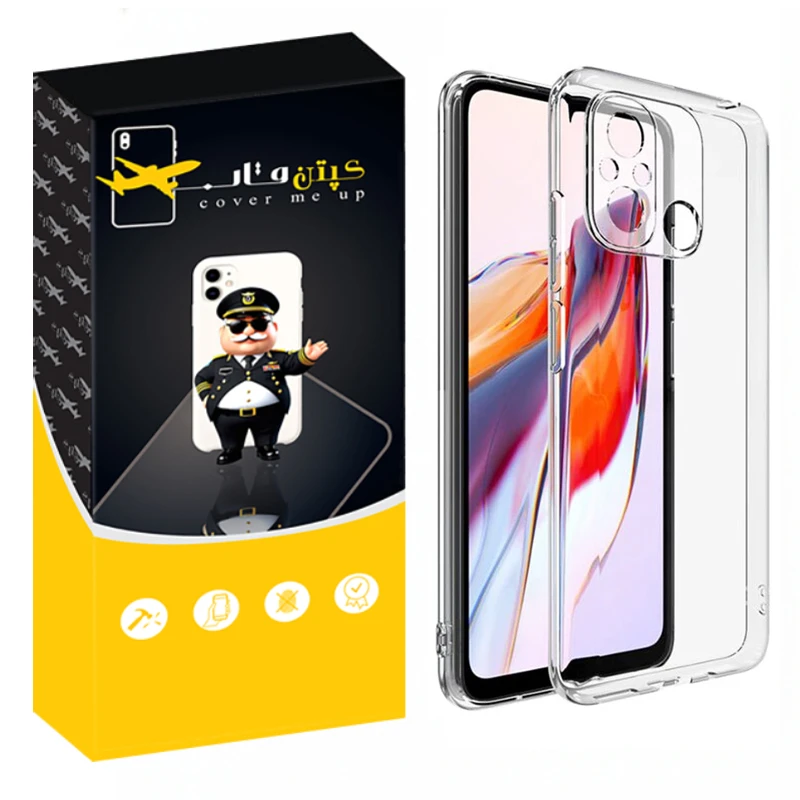 کاور کپتن قاب مدل Crystal مناسب برای گوشی موبایل شیائومی Redmi 12C