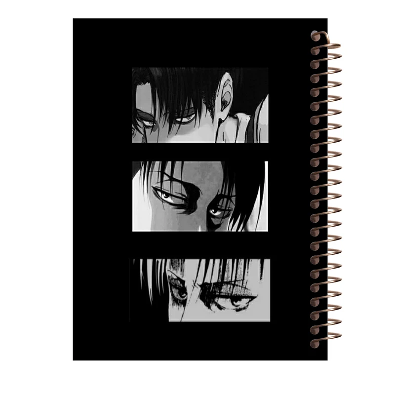 دفتر لغت 100 برگ طرح انیمه اتک اف تایتان مدل لیوای کد W236