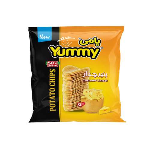 چیپس همسان با طعم پنیر چدار یامی  -50 گرم