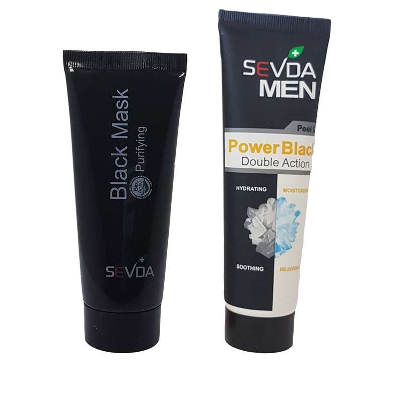 ماسک زغال سودا مدل پاور حجم 100 میلی لیتر به همراه بلک ماسک ماسک زغال سودا مدل پاور حجم 100 میلی لیتر به همراه بلک ماسک
