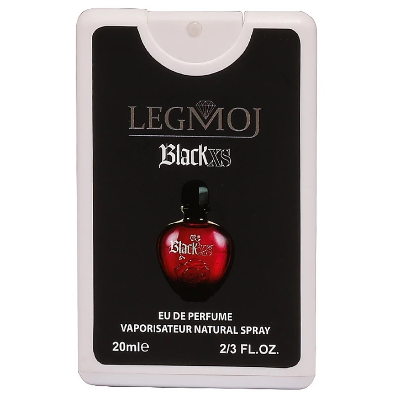 عطر جیبی زنانه لگموج مدل Black XS حجم 20 میلی لیتر