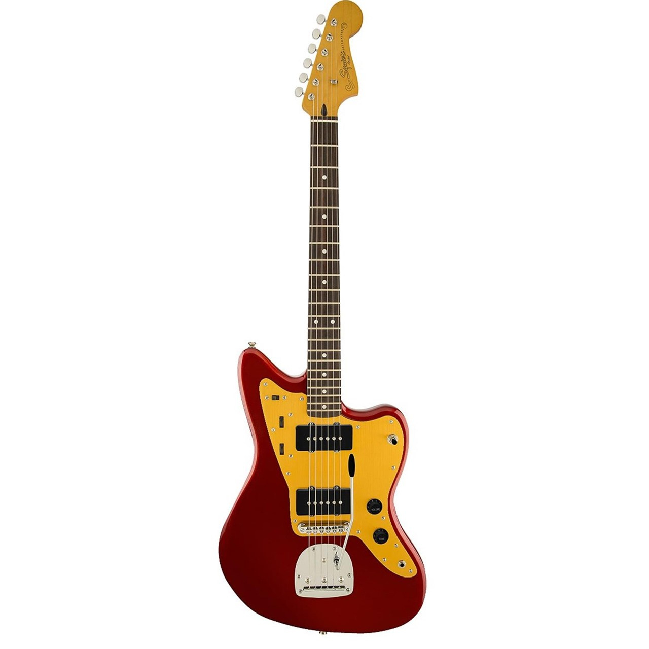 گیتار الکتریک فندر مدل Squier DLX JAZZMSTER CNDY APPLE RED TR