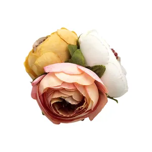 گیره مو زنانه مدل گل پیونی کد SNG255-1