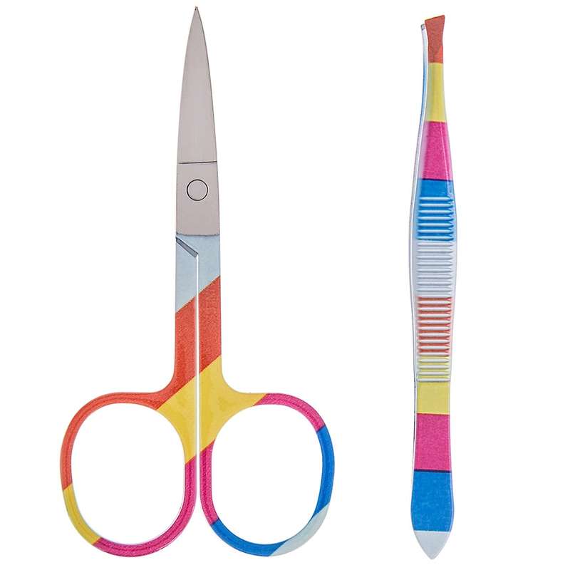 ست قیچی ابرو و موچین ویتالی مدل A602 ست قیچی ابرو و موچین ویتالی مدل A602