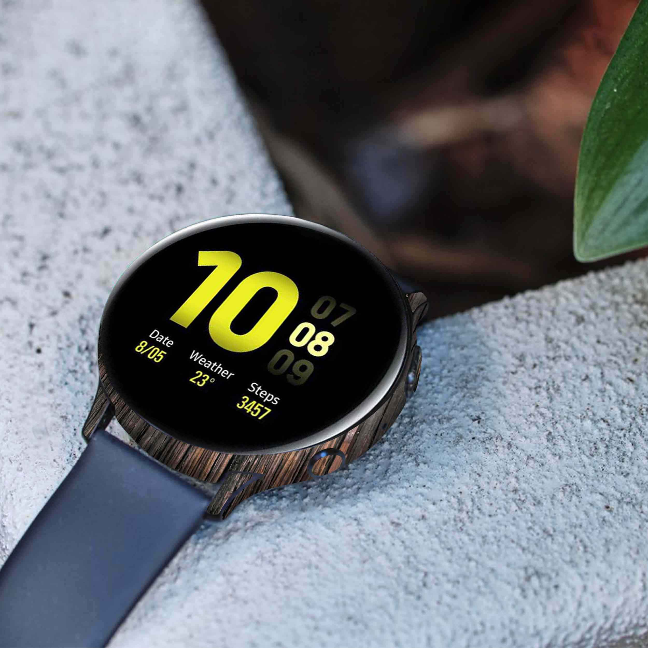 برچسب ماهوت طرح Burned-Wood مناسب برای ساعت هوشمند سامسونگ Galaxy Watch Active 2 44mm
