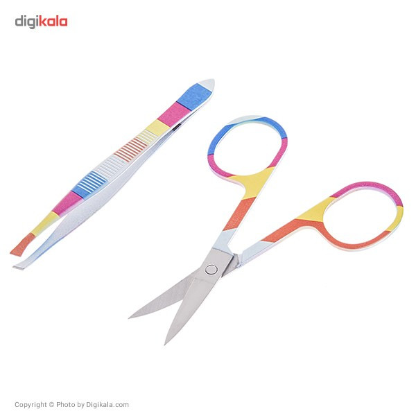 ست قیچی ابرو و موچین ویتالی مدل A602 ست قیچی ابرو و موچین ویتالی مدل A602