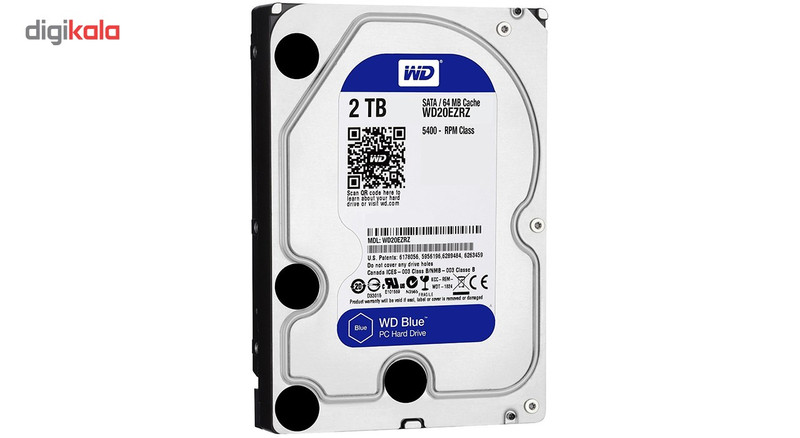 هارددیسک اینترنال وسترن دیجیتال مدل Blue WD20EZRZ ظرفیت 2 ترابایت 3
