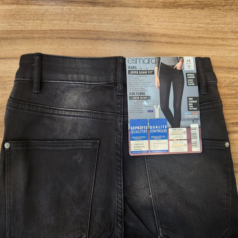 شلوار جین زنانه اسمارا مدل کاغذی سنگشور IAN302470