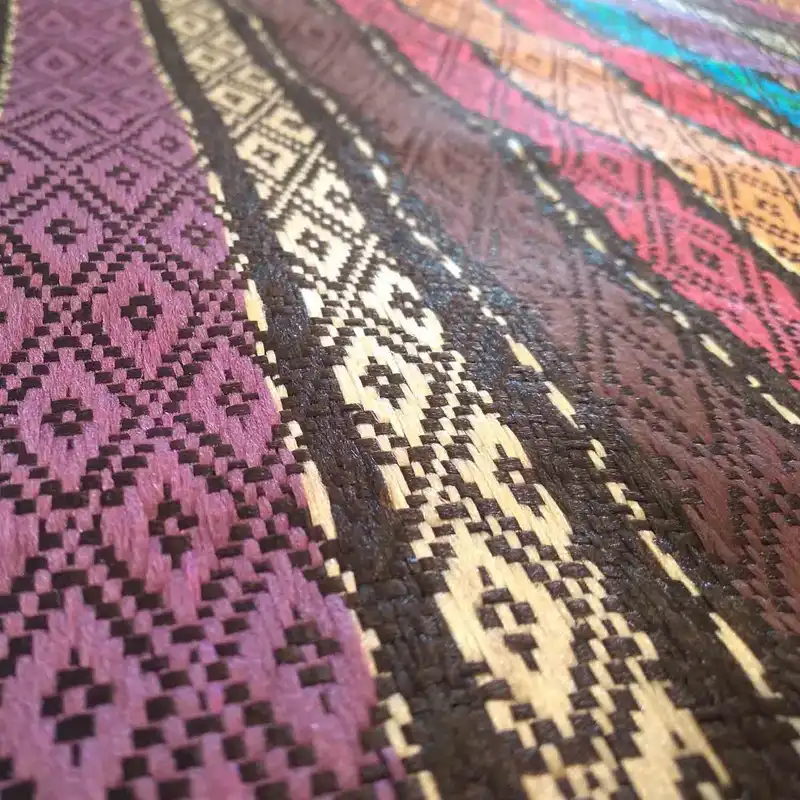 پارچه روفرشی مدل سنتی جاجیم طرح لوزی