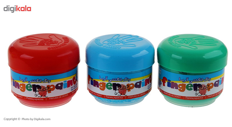 رنگ انگشتی 6 رنگ آریا مدل 7003- حجم 300 میلی لیتر رنگ انگشتی 6 رنگ آریا مدل 7003- حجم 300 میلی لیتر